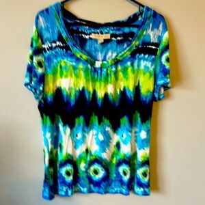 Laura Ashley Wild Tie~Die Tee